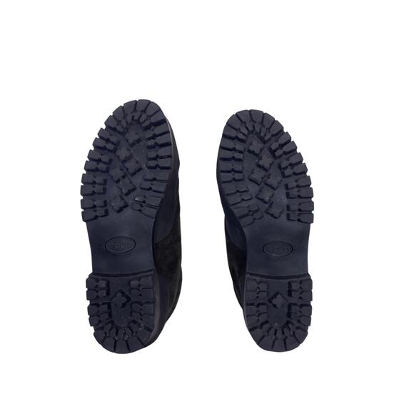 Polo Ralph Lauren Suede Leather Boots Men’s Size 10 Dark Grey Casual Ankle Boots - Picture 3 of 7